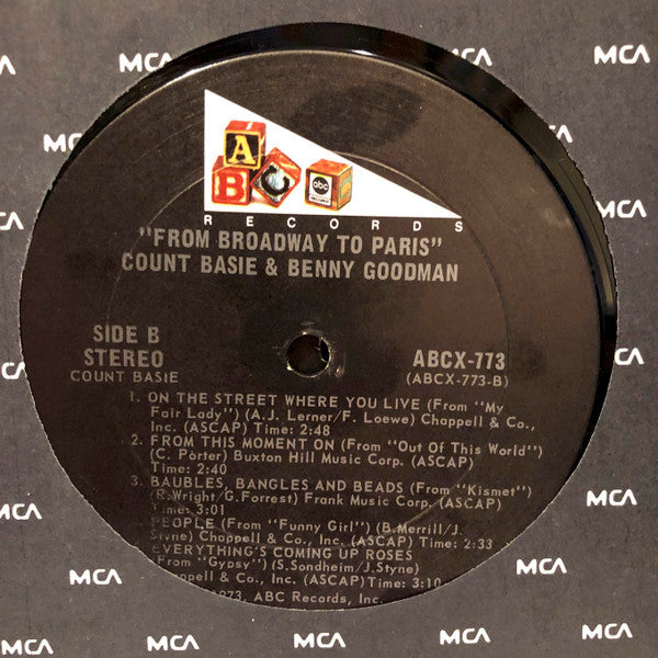 From Broadway To Paris Count Basie,Benny Goodman