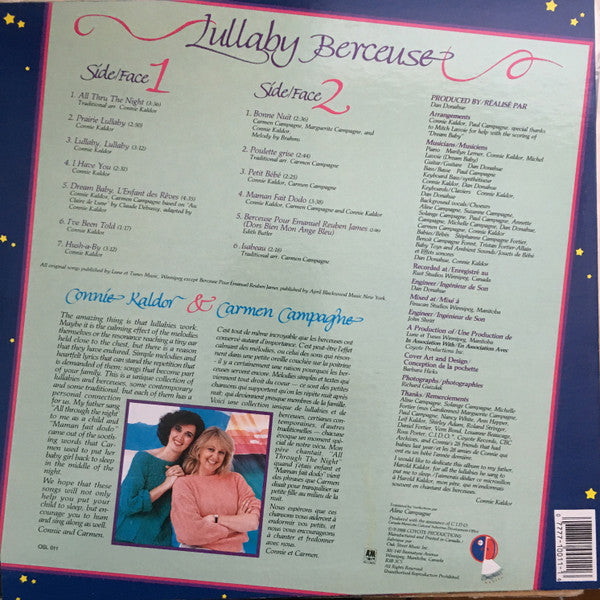 Lullaby Berceuse Connie Kaldor,Carmen Campagne