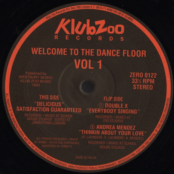 Welcome To The Dance Floor Vol 1 Various