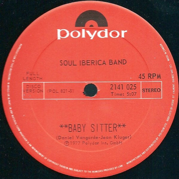 Soul Iberica Band - Baby Sitter / Funky Flamenco