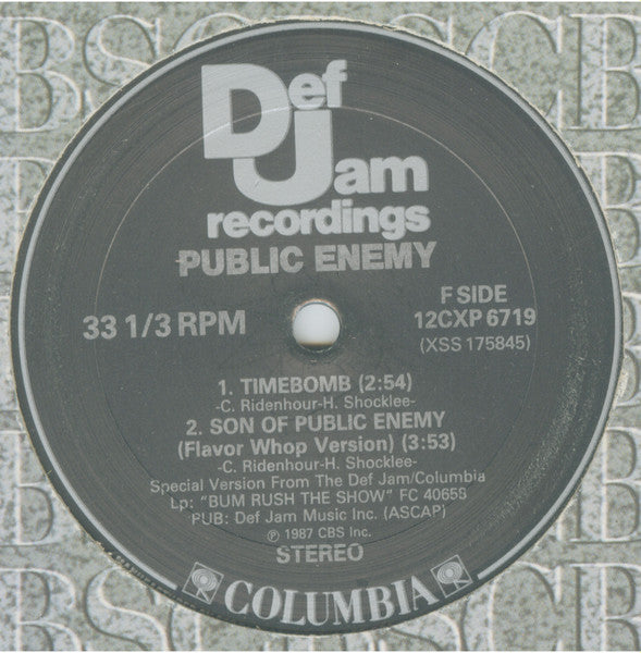 Timebomb B/W Son Of Public Enemy (Flavor-Whop-Version) Public Enemy