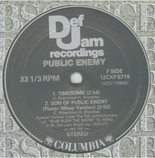 Timebomb B/W Son Of Public Enemy (Flavor-Whop-Version)