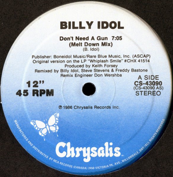 Don't Need A Gun Billy Idol