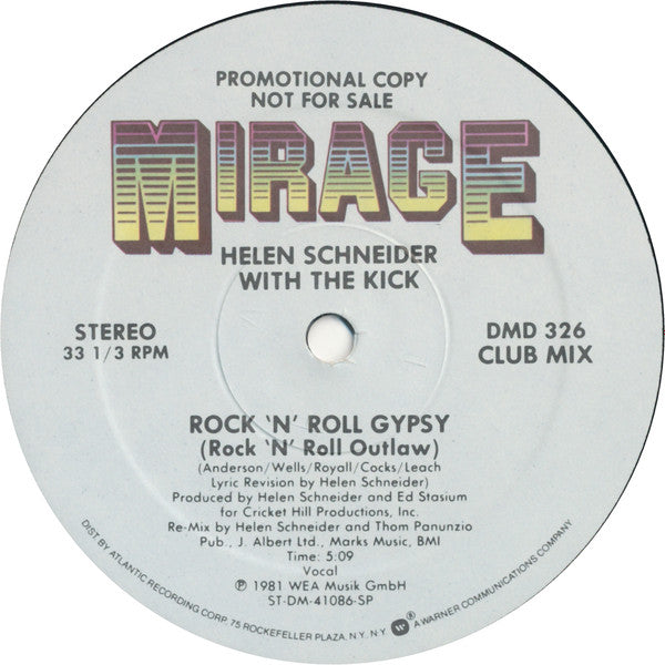 Rock 'N' Roll Gypsy Helen Schneider,The Kick (2)
