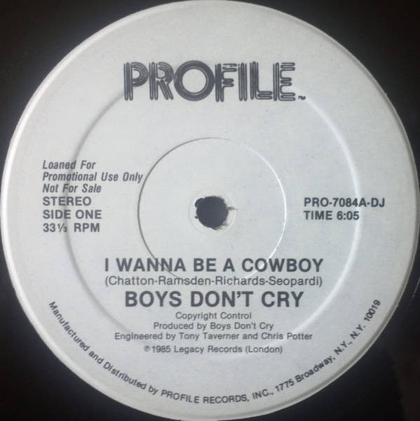 I Wanna Be A Cowboy 2 Boys Don't Cry