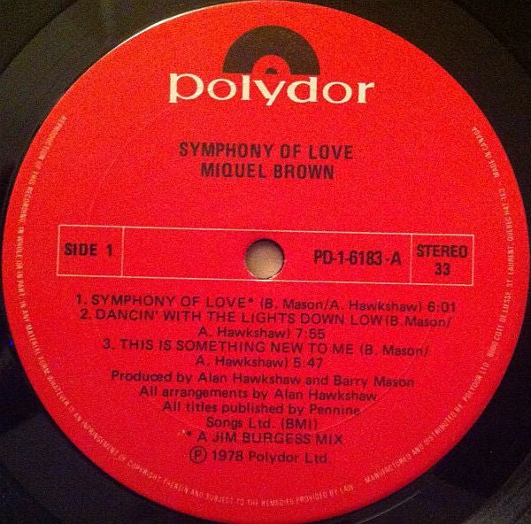 Symphony Of Love Miquel Brown