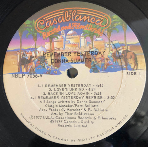 I Remember Yesterday Donna Summer