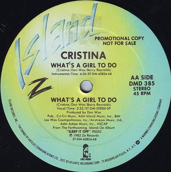 Things Fall Apart / What's A Girl To Do Cristina