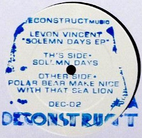 Solemn Days EP Levon Vincent