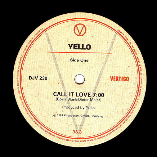 Call It Love Yello