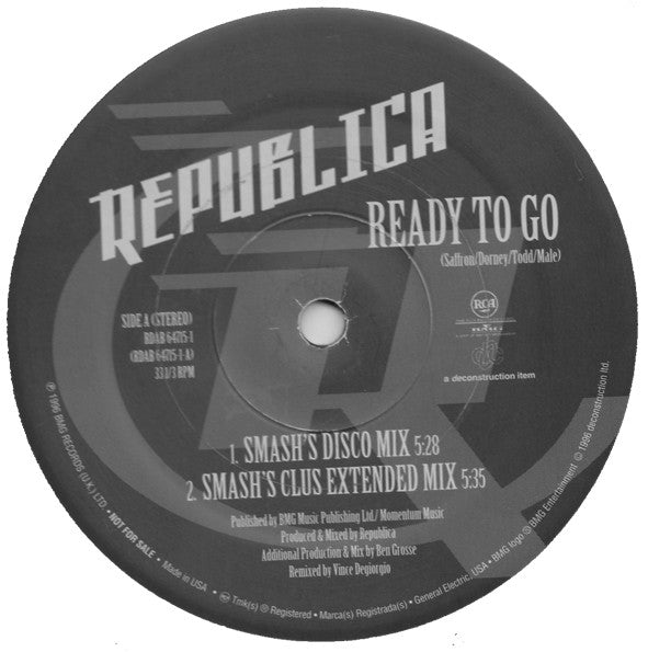 Ready To Go / Drop Dead Gorgeous Republica