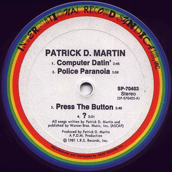 Patrick D. Martin Patrick D. Martin