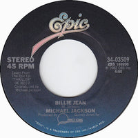 Michael Jackson - Billie Jean 2, 7" vinyl, on Epic (1983)