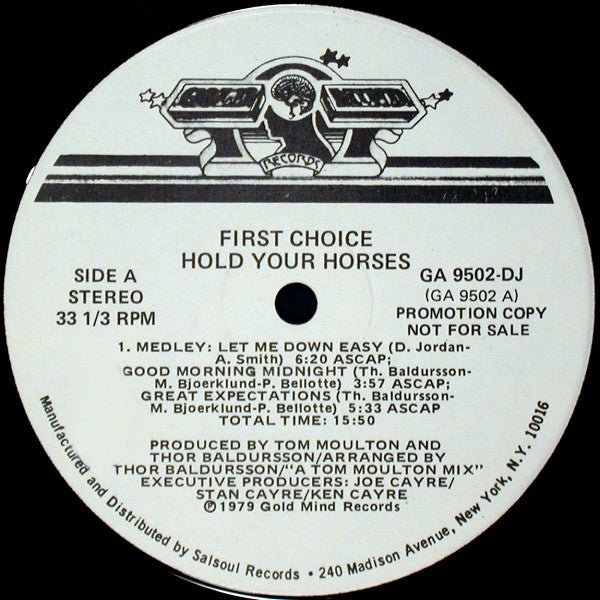 Hold Your Horses First Choice