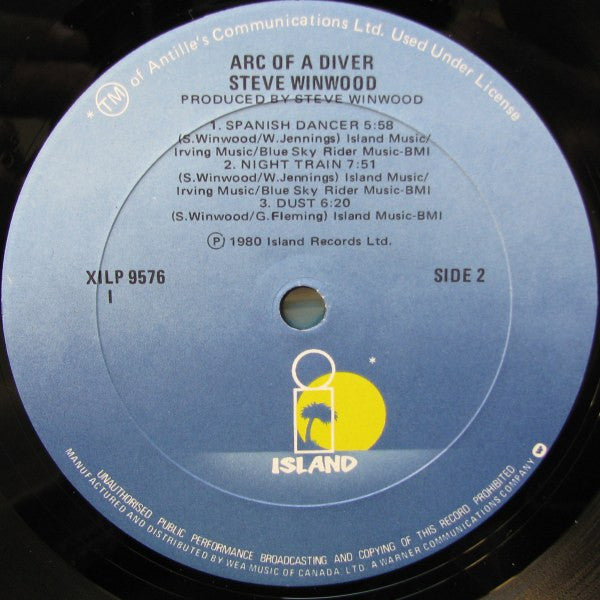 Arc Of A Diver Steve Winwood