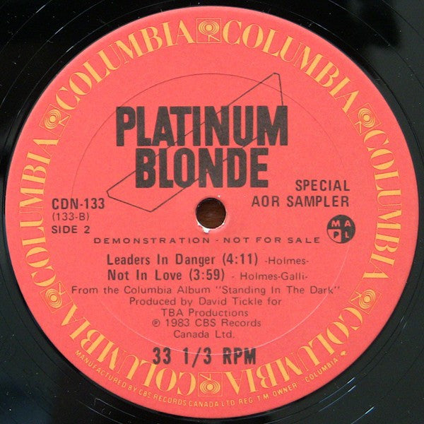 Standing In The Dark Platinum Blonde