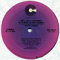 Rectangle Triangle vinyl record cover for "He's Just A Runaway (A Tribute To Bob Marley) / Ooh, You Caught My Heart" with colorful artwork.