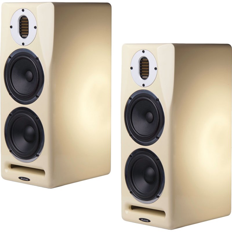 Avantone Pro Mt C Mix Tower Active 3-Way Studio Monitors, Cream (Pair) 