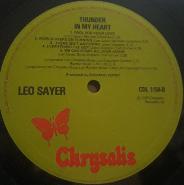 Thunder In My Heart Leo Sayer