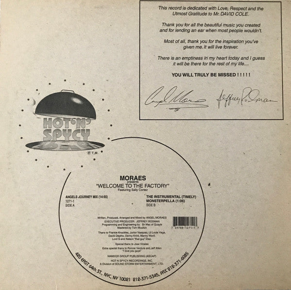 Rectangle Triangle's "Welcome To The Factory" vinyl record featuring a vibrant, industrial-themed album cover design.