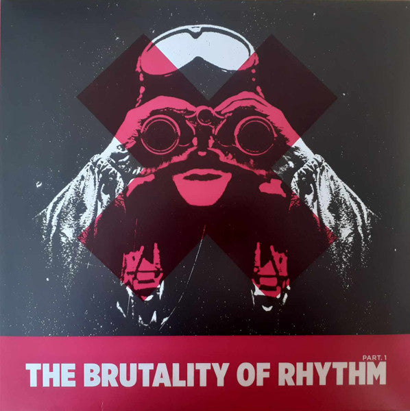 Abstract digital artwork titled "The Brutality Of Rhythm (Part. 1)" by Rectangle Triangle featuring geometric shapes and bold colors.
