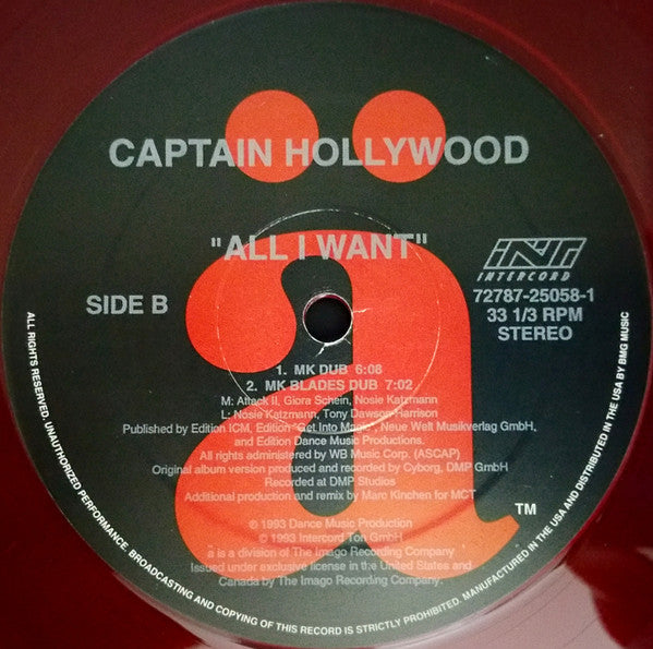 All I Want Captain Hollywood Project