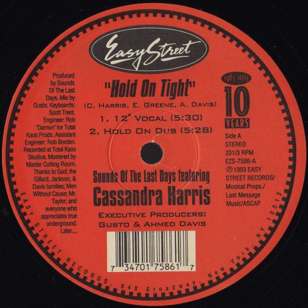 Hold On Tight 2 Sounds Of The Last Days,Cassandra Harris