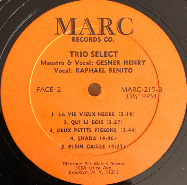 Haiti - Plein Caille Trio Select,Gesner Henry