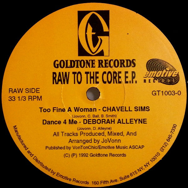 Raw To The Core E.P. Various
