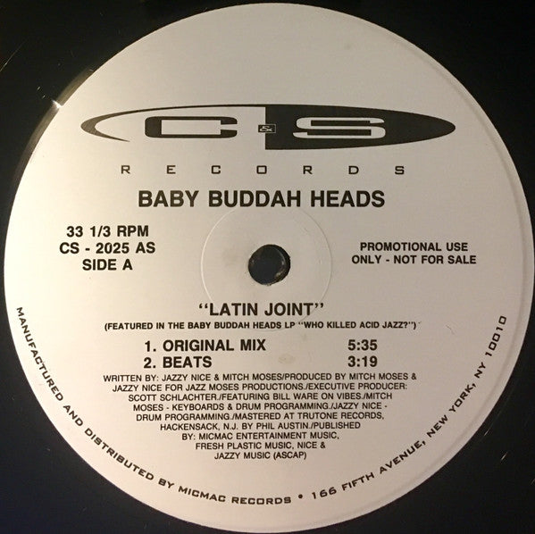 Latin Joint Baby Buddah Heads
