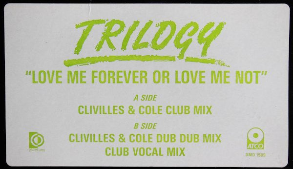 Love Me Forever Or Love Me Not Trilogy