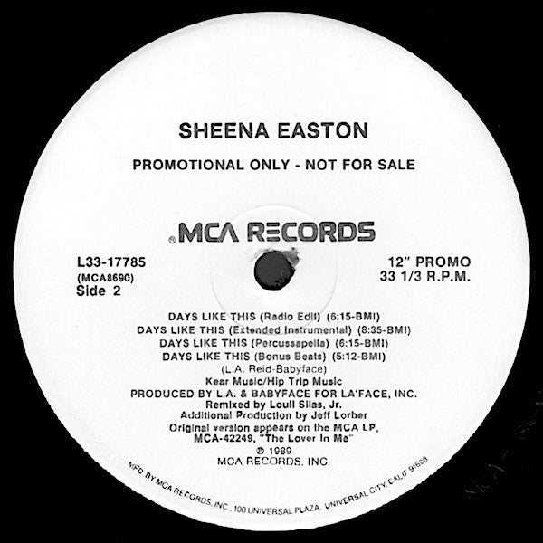 Days Like This Sheena Easton