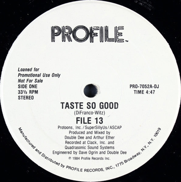 Taste So Good File 13