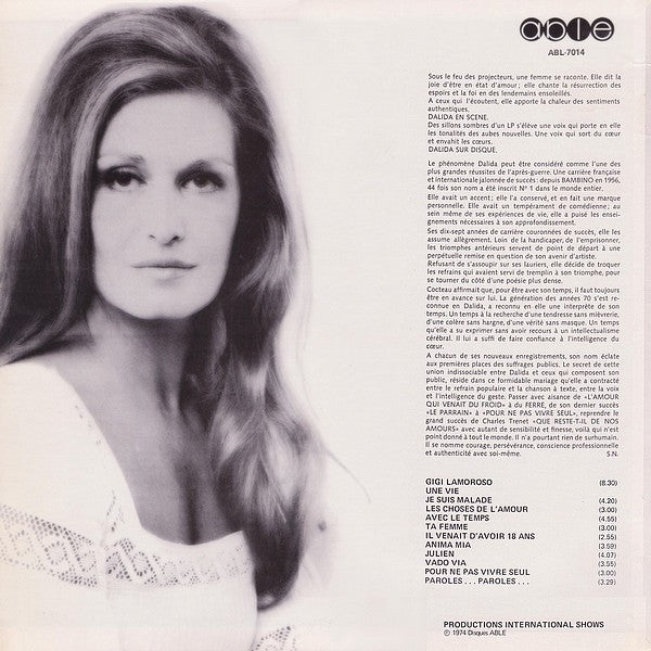 Une Vie Dalida