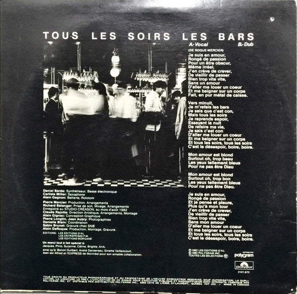 Tous Les Soirs, Les Bars | Rectangle Triangle