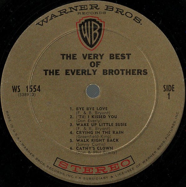 The Very Best Of The Everly Brothers Everly Brothers