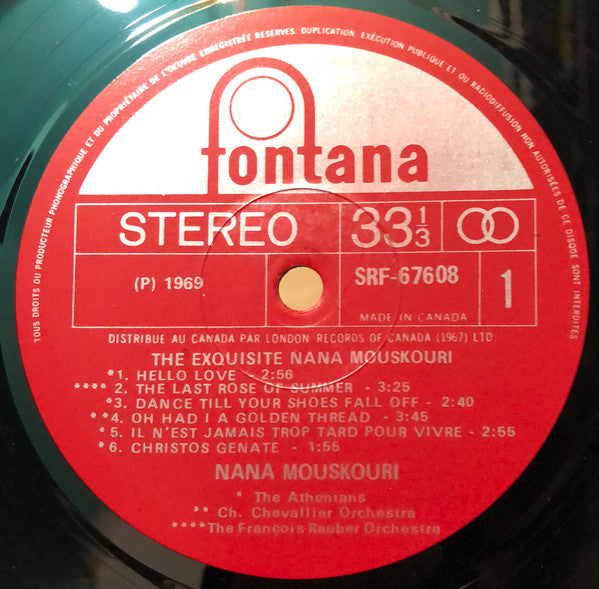 The Exquisite Nana Mouskouri Nana Mouskouri