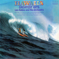 Cover art for Hawaii's Greatest Hits album by Rectangle Triangle, featuring tropical scenery and vibrant island imagery.