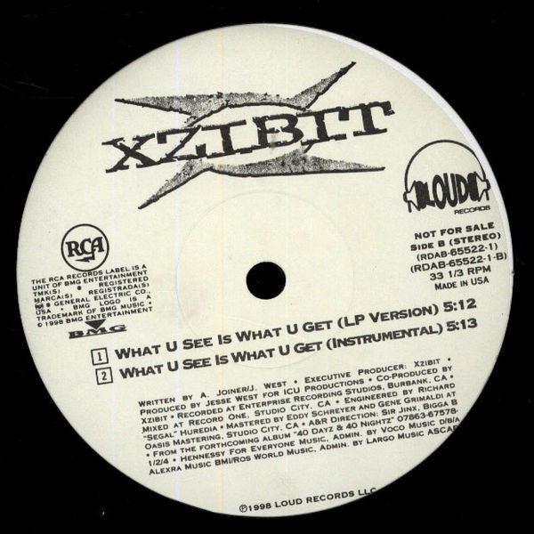 What U See Is What U Get Xzibit