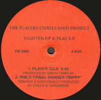 Rectangle Triangle Tighten Up & Play E.P. album cover artwork featuring abstract geometric shapes and vibrant colors.