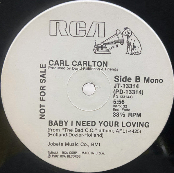 Baby, I Need Your Loving Carl Carlton