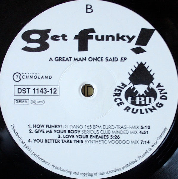 Get Funky (A Great Man Once Said EP) | Rectangle Triangle  