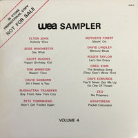 Various - WEA Sampler Volume 4, LP vinyl, on WEA (1980)