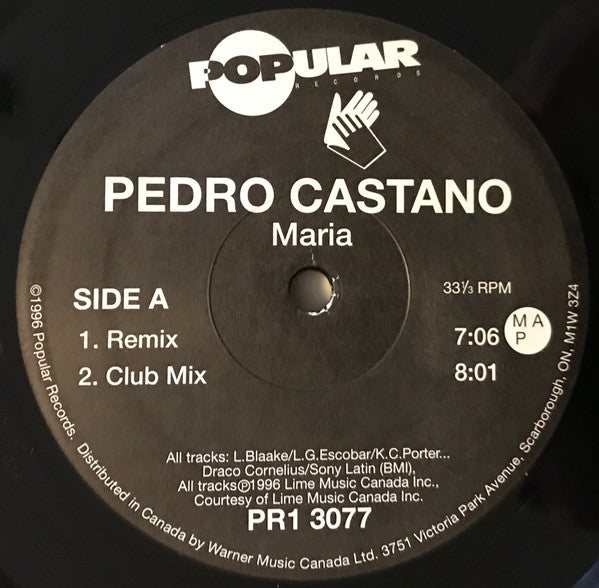 Maria / You Are The Reason Pedro Castaño
