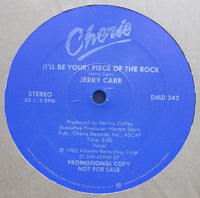 Rectangle Triangle's "(I'll Be Your) Piece Of The Rock / Love Recession" vinyl record with vibrant album cover art.