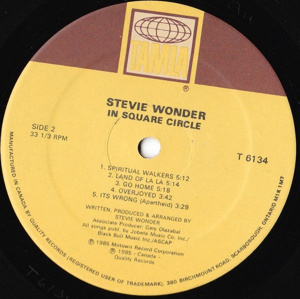 In Square Circle Stevie Wonder