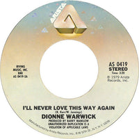 Cover art for "I'll Never Love This Way Again" album by Rectangle Triangle, featuring vibrant abstract design.