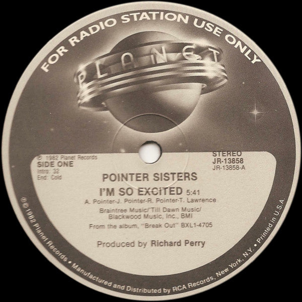 I'm So Excited Pointer Sisters