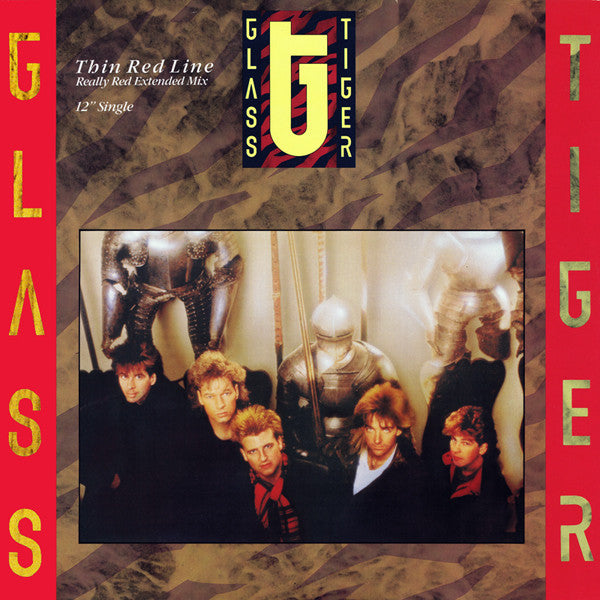 Thin Red Line Glass Tiger