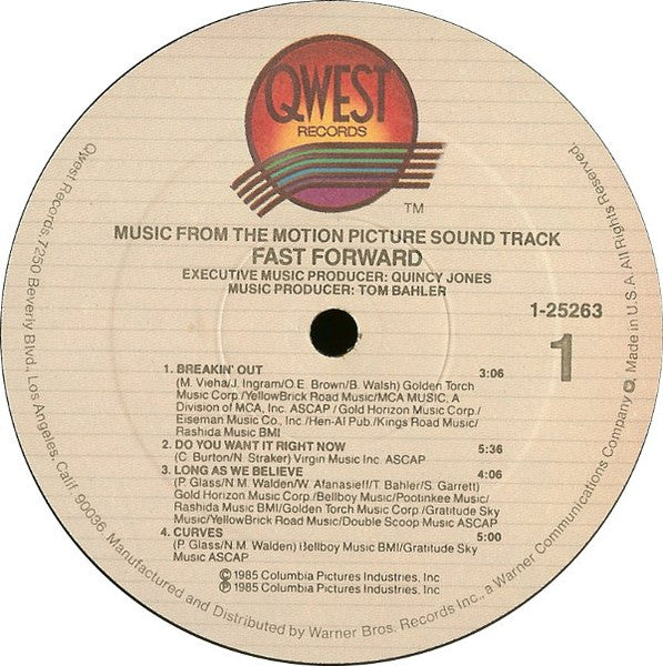 Fast Forward (Original Motion Picture Soundtrack) Various